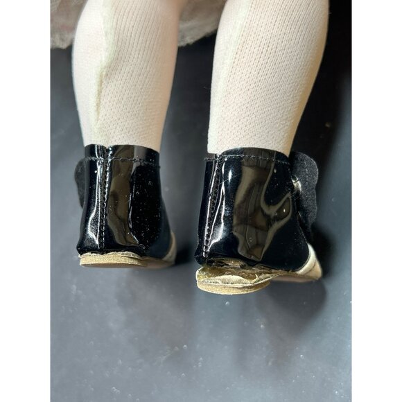 Madame Alexander 1965 Rebecca Doll 14" In Pink Gingham Dress & Bonnet With Black - Picture 4 of 7